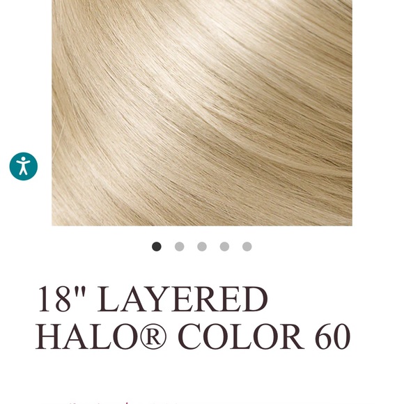 Halo couture Layered extension piece 18 inch - Picture 5 of 7